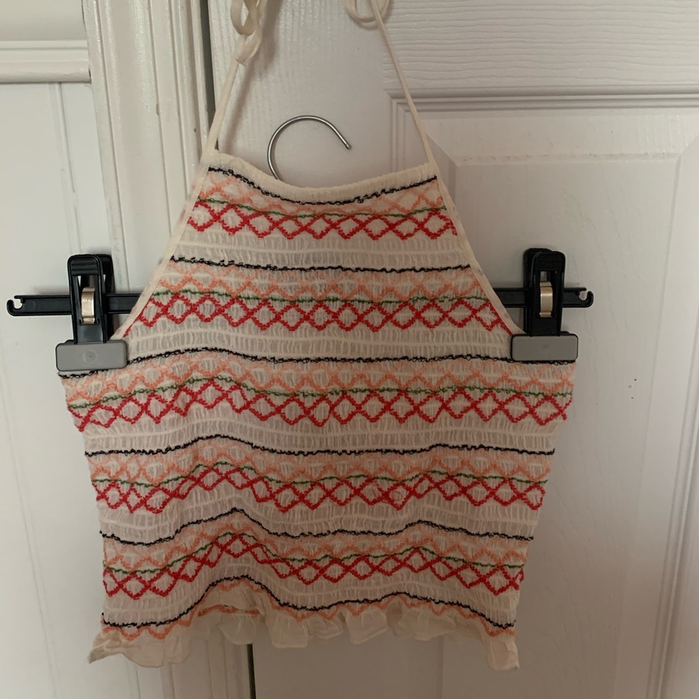 Women’s Multicolored Ribbed Crop Top